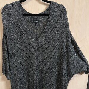 Torrid Doman Sleeve Gray Sweater
